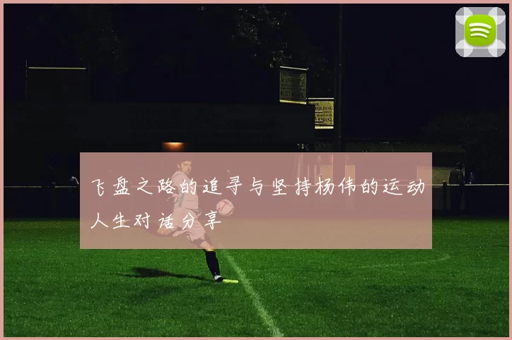 飞盘之路的追寻与坚持杨伟的运动人生对话分享